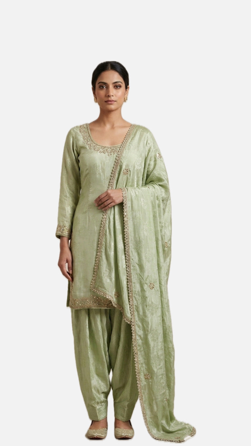 Pista Embroidered Salwar Suit Set