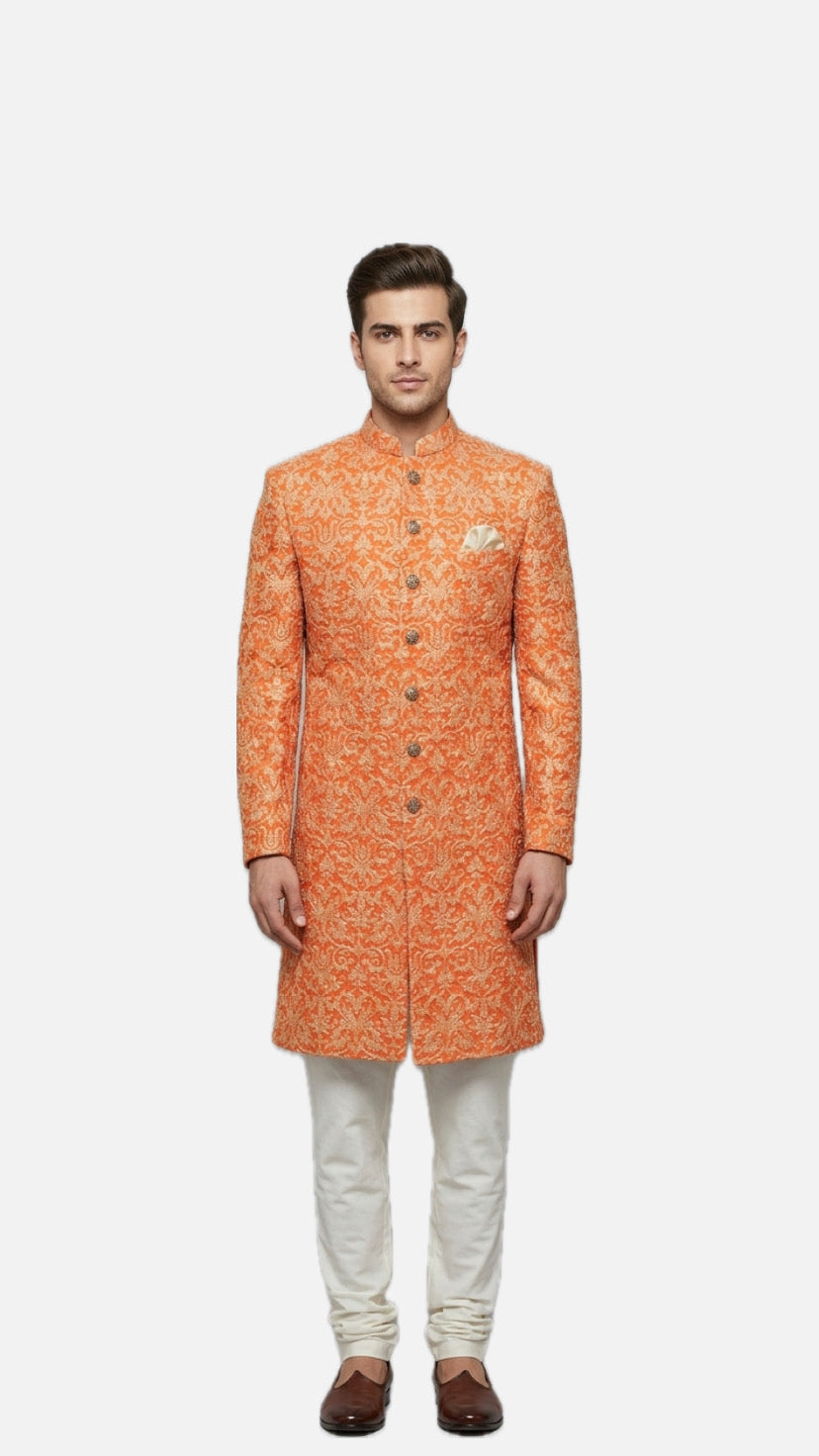 Black Embroidered Bandhgala/Prince Coat