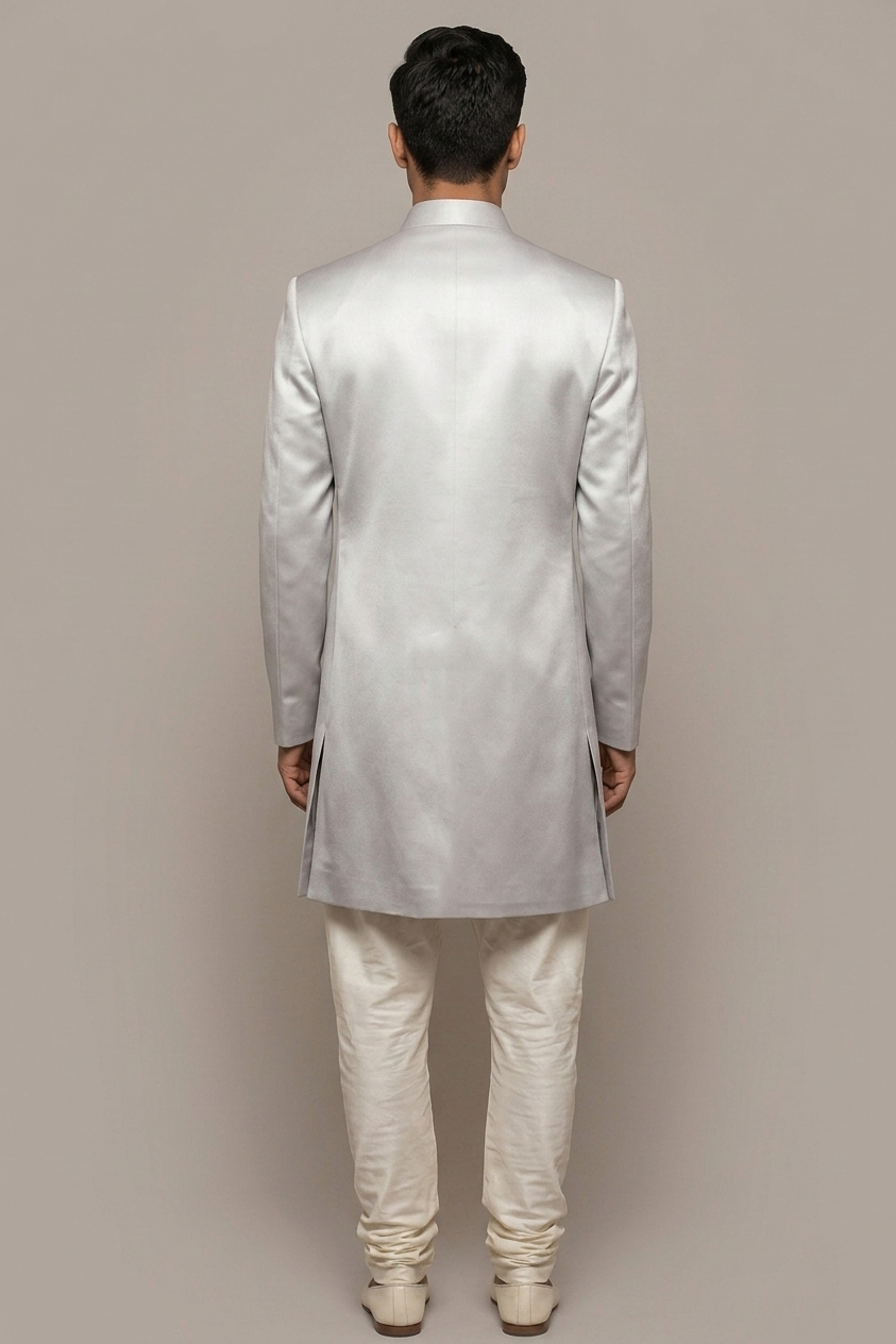 Grey Bandhgala / Prince Coat