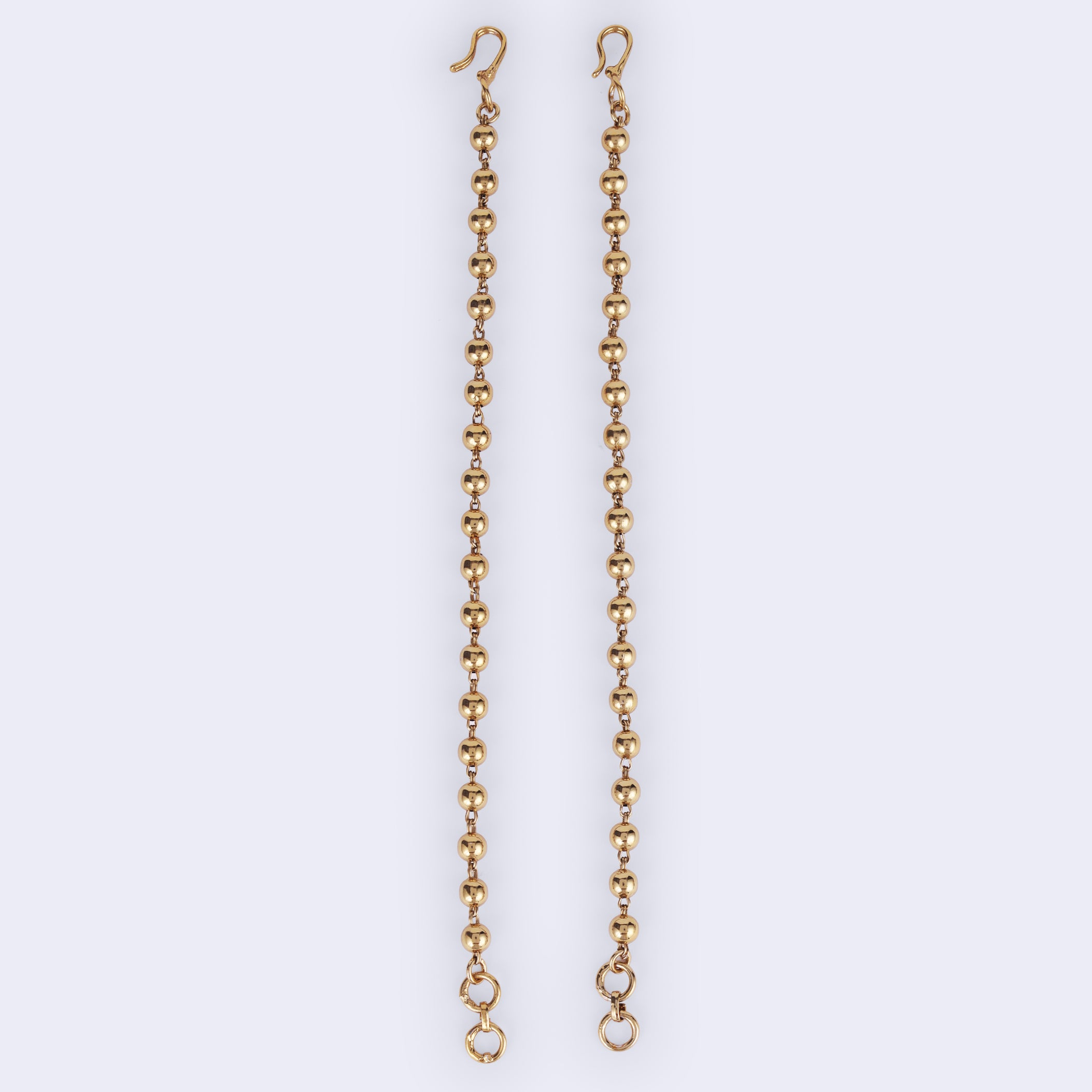 Golden Balls Gold Plated Ear Chain / Kaanchain - Gold Ear Chain / Kaanchain by Yashwanti London